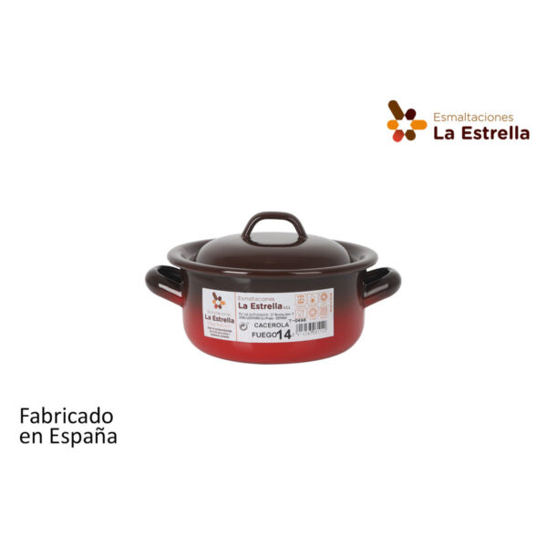 Kasserolle La Estrella Fuego 1L Ø 14 x 7 cm (6 Stück) – Bild 6