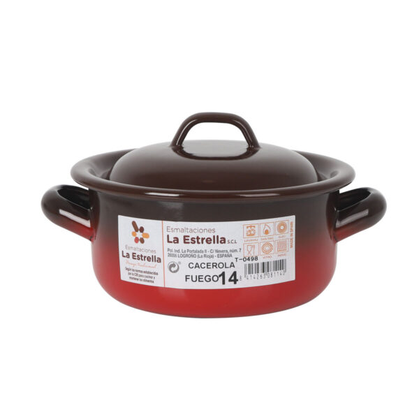 Kasserolle La Estrella Fuego 1L Ø 14 x 7 cm (6 Stück) – Bild 2