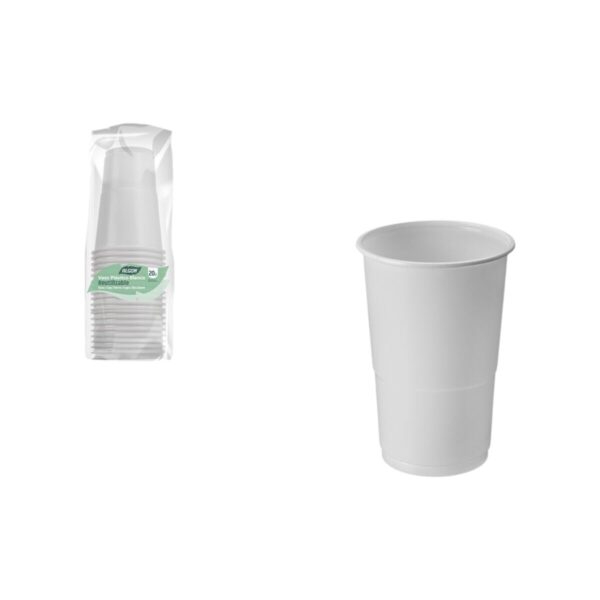 Gläserset Algon Weiß 300 ml 20 Stücke (24 Stück) – Bild 3