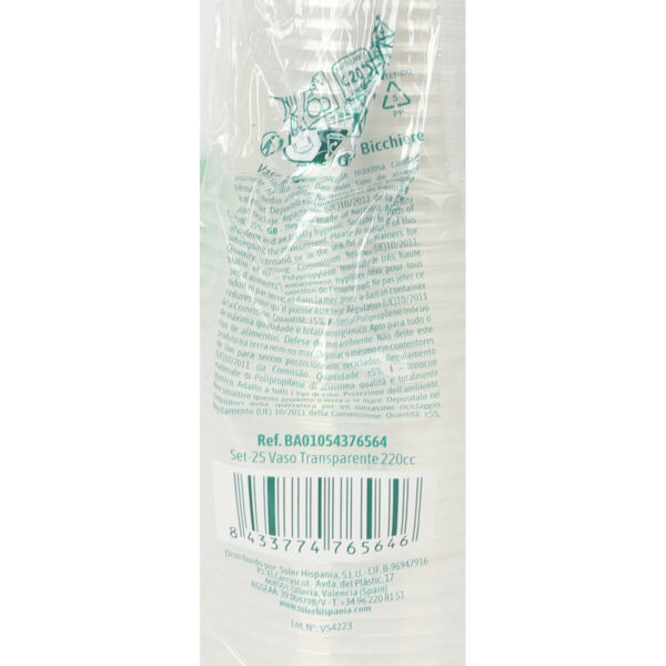 Gläserset Algon 220 ml 25 Stücke (24 Stück) – Bild 2
