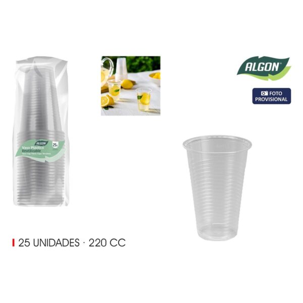Gläserset Algon 220 ml 25 Stücke (24 Stück) – Bild 4