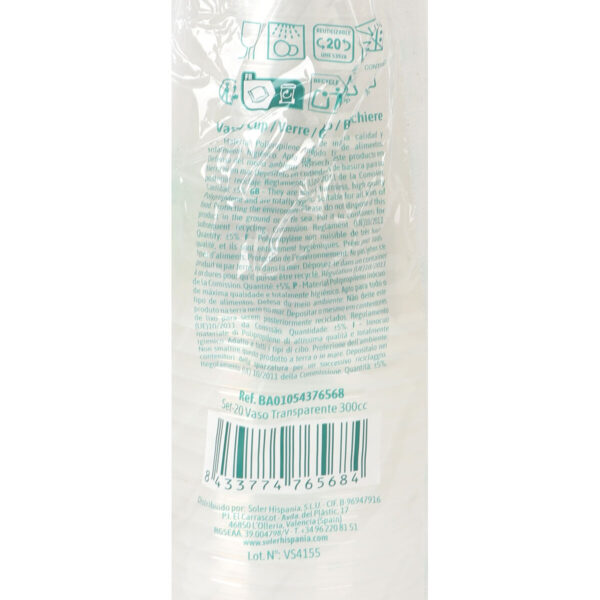 Gläserset Algon 300 ml 20 Stücke (24 Stück) – Bild 2