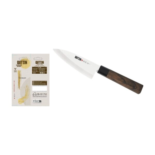 Küchenmesser Quttin DEBA Takamura Braun Silberfarben 11 cm (12 Stück) – Bild 2