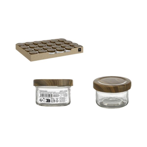 Glasgefäß La Mediterránea WOOD 100 ml (72 Stück) – Bild 3