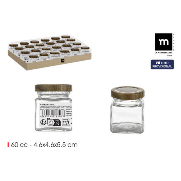 Glasgefäß La Mediterránea WOOD 60 ml (72 Stück) – Bild 2