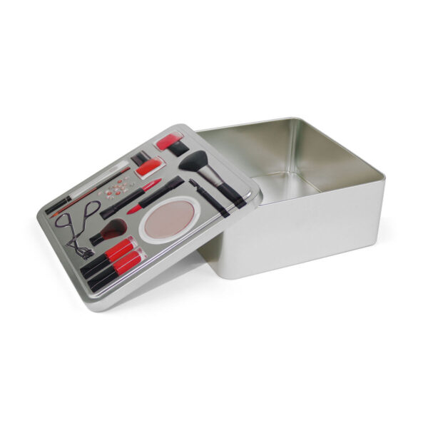 Mehrzweckbox Confortime Make-Up Metall 19,7 x 19,7 x 8 cm (12 Stück) – Bild 3