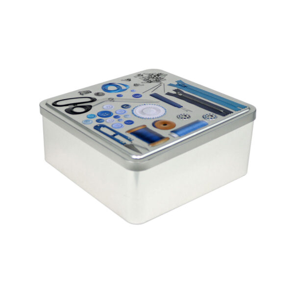 Mehrzweckbox Confortime Tailor Metall 19,7 x 19,7 x 8 cm (12 Stück) – Bild 2