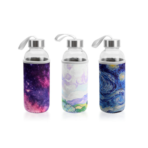 Wasserflasche Bewinner Glas 400 ml (24 Stück) – Bild 2
