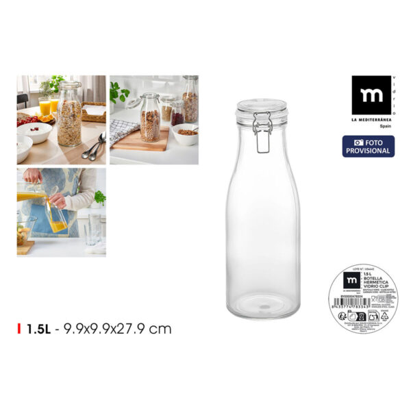 Glas-Flasche La Mediterránea Glas 1,5 L (6 Stück) – Bild 2