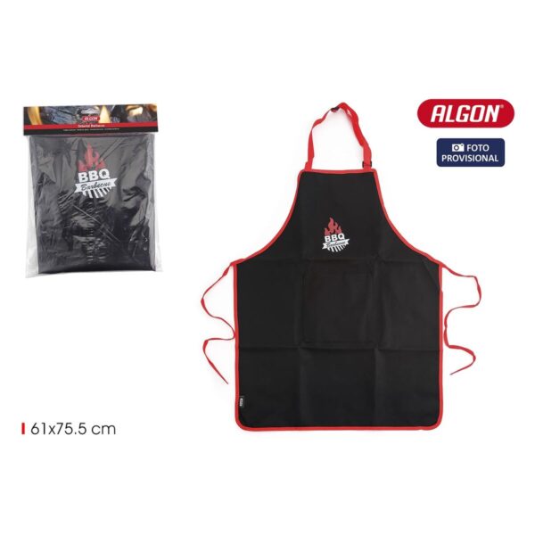 Schürze Algon 61 x 75,5 cm Schwarz Grill – Bild 4