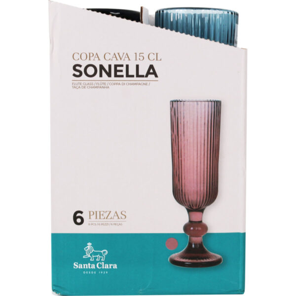 Champagnerglas Santa Clara Sonella Blau (36 Stück) – Bild 4