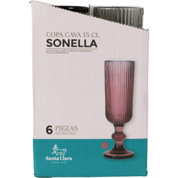 Champagnerglas Santa Clara Sonella grün (36 Stück) – Bild 4