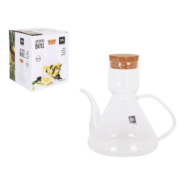 Ölfläschchen La Mediterránea Bell Durchsichtig Silikon Borosilikatglas 500 ml (8 Stück) – Bild 2