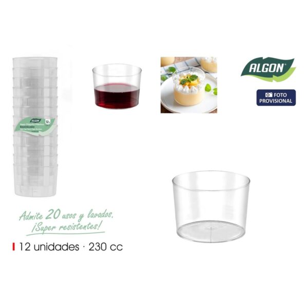 Gläserset Algon Kunststoff 12 Stücke (12 Stück) – Bild 2