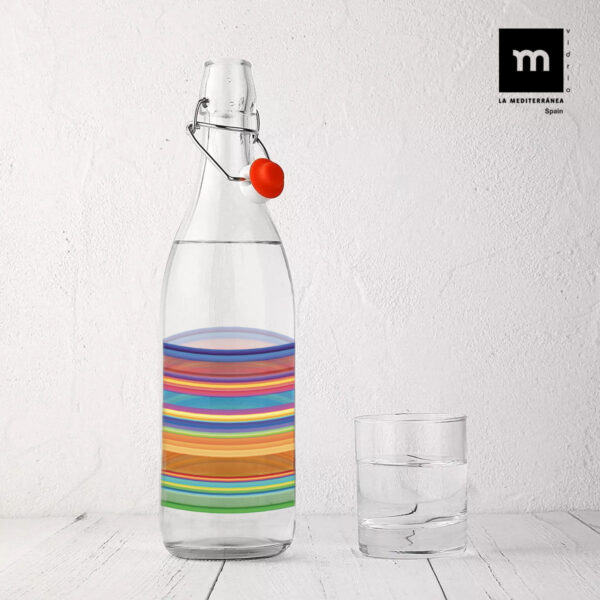 Glas-Flasche La Mediterránea Glas 1 L (12 Stück) – Bild 5