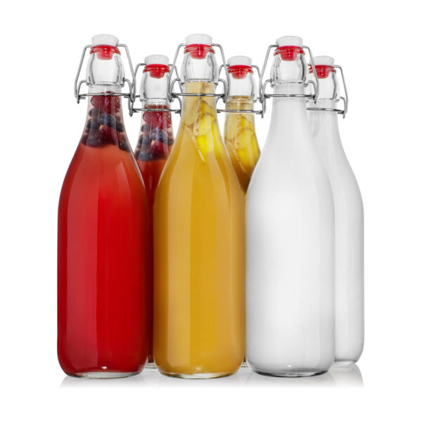 Glas-Flasche La Mediterránea Glas 1 L (12 Stück) – Bild 3