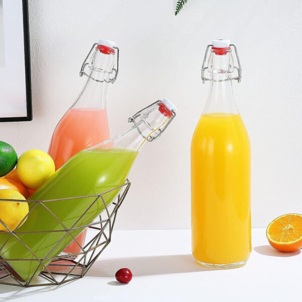 Glas-Flasche La Mediterránea Glas 1 L (12 Stück) – Bild 4