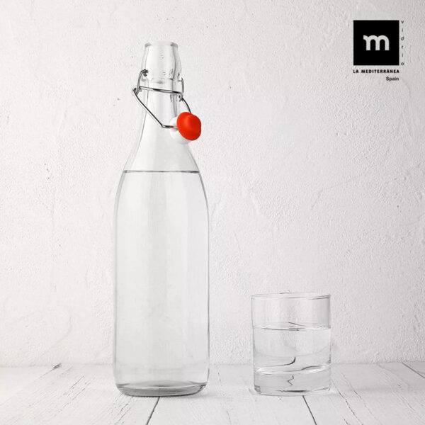 Glas-Flasche La Mediterránea Glas 1 L (12 Stück) – Bild 7