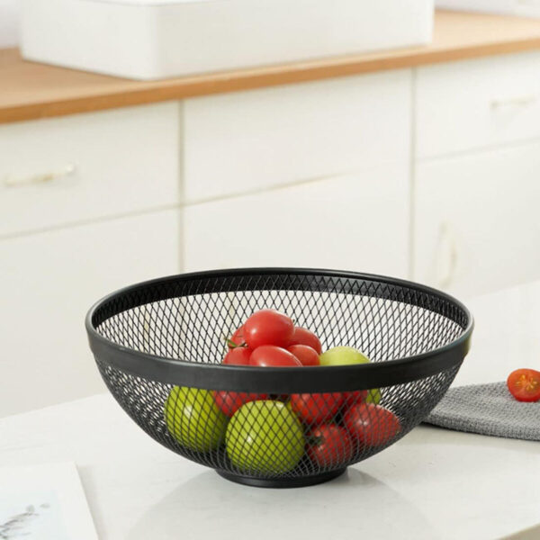 Obstschale Confortime Schwarz Metall 26 x 12,5 cm (12 Stück) – Bild 4