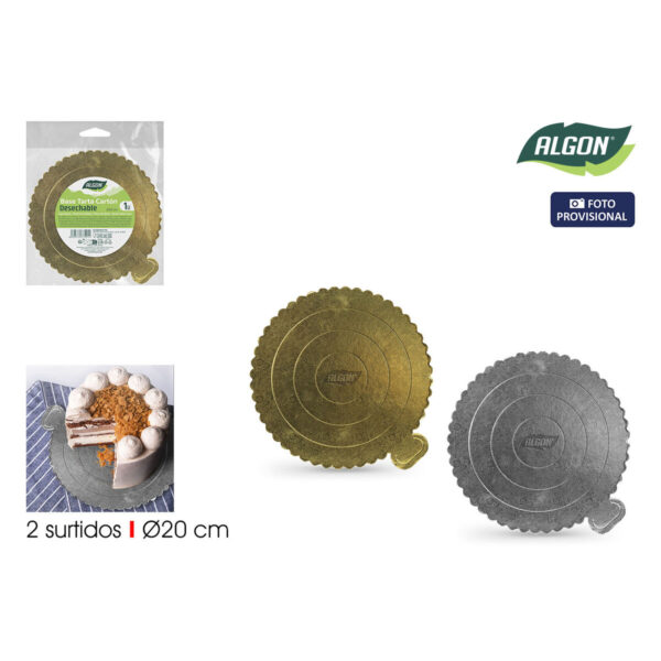 Tortenboden Algon Gold 20 x 20 cm (36 Stück) – Bild 2