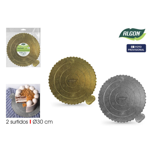 Tortenboden Algon Gold 30 x 30 cm (36 Stück) – Bild 2