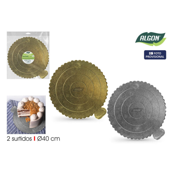 Tortenboden Algon Gold 40 x 40 cm (36 Stück) – Bild 2