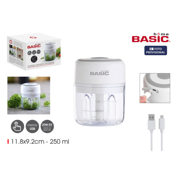 Zerkleinerungsgerät für Gemüse Basic Home 250 ml 11,8 x 9,2 cm (8 Stück) – Bild 5