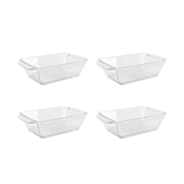 Satz für Appetithäppchen Arcoglass Anubis Glas rechteckig 4 Stücke (18 Stück) – Bild 4