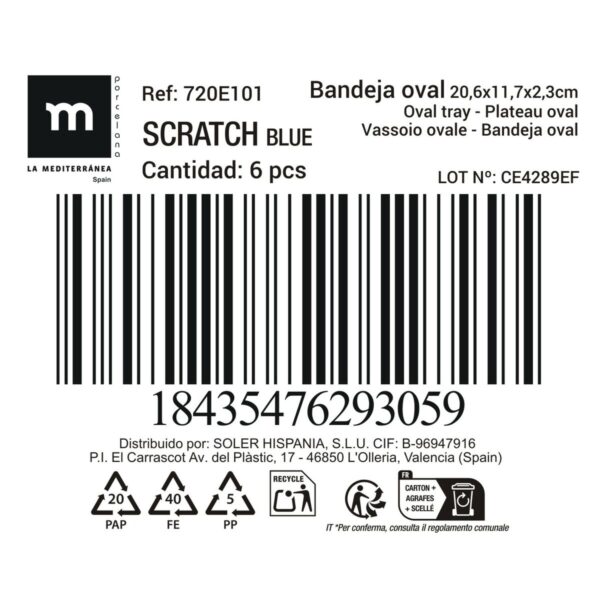 Kochschüssel La Mediterránea Scratch  blue (18 Stück) – Bild 5