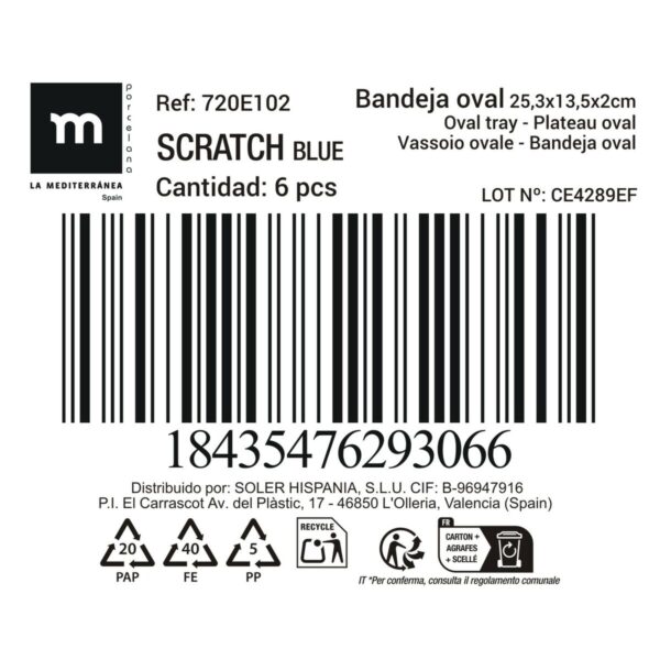 Kochschüssel La Mediterránea Scratch blue (12 Stück) – Bild 5