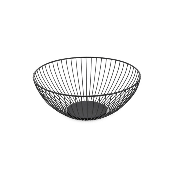 Obstschale Confortime Schwarz Metall 24,5 x 24,5 x 10 cm (12 Stück) – Bild 3