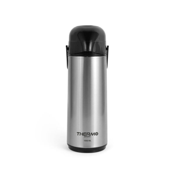 Thermosflasche ThermoSport Silberfarben 1 L (6 Stück) – Bild 3