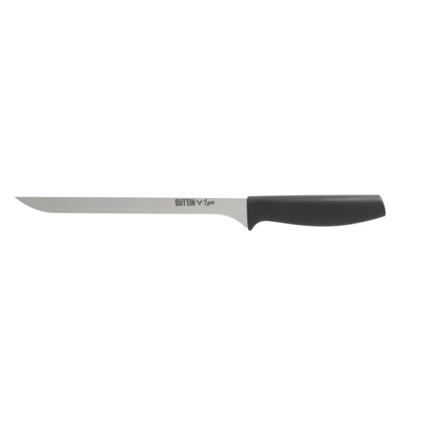 Schinkenmesser Quttin Laos 22 cm Schwarz Silberfarben (36 Stück) – Bild 3