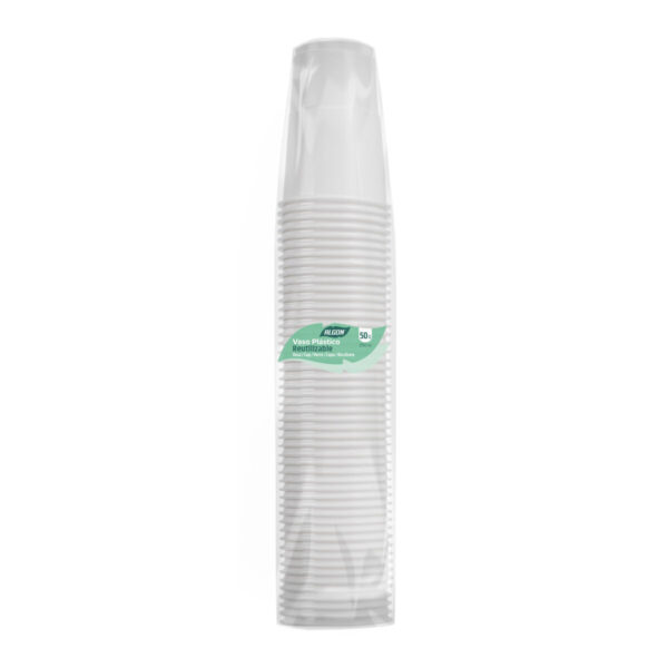 Gläserset Algon Weiß 250 ml 50 Stücke (18 Stück) – Bild 3
