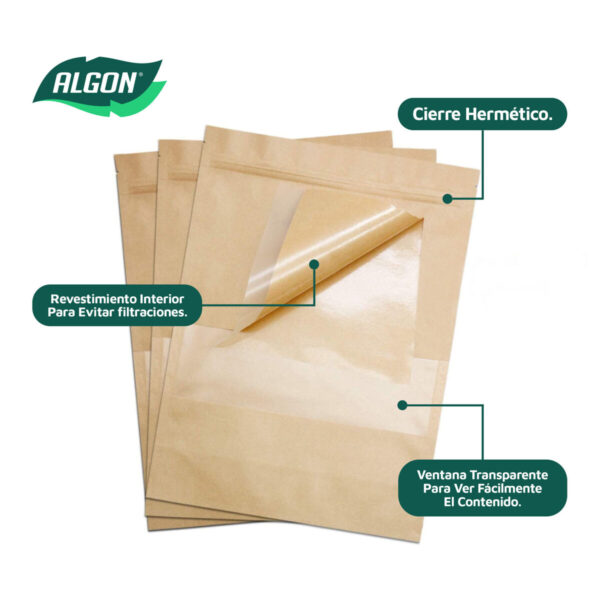 Wiederverwendbare Säcke für Lebensmittel Algon 10 x 15 x 3,5 cm 20 Stücke (18 Stück) – Bild 7