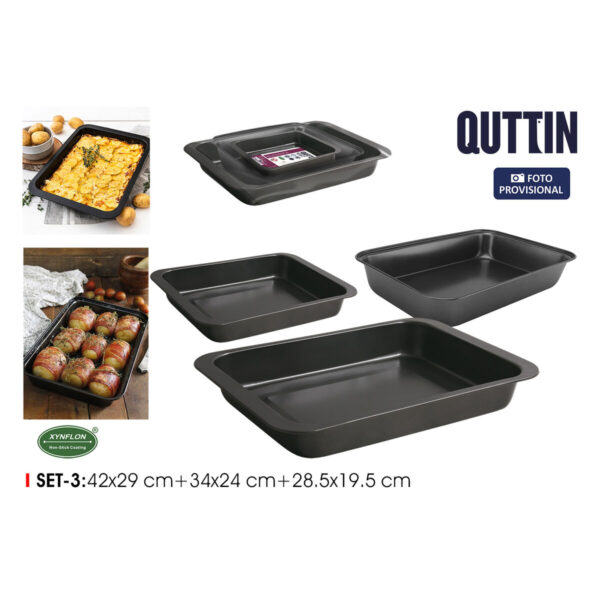 Tablettset Quttin 28,5 x 19,5 cm 34 x 24 cm 42 x 29 cm 3 Stücke (6 Stück) – Bild 4