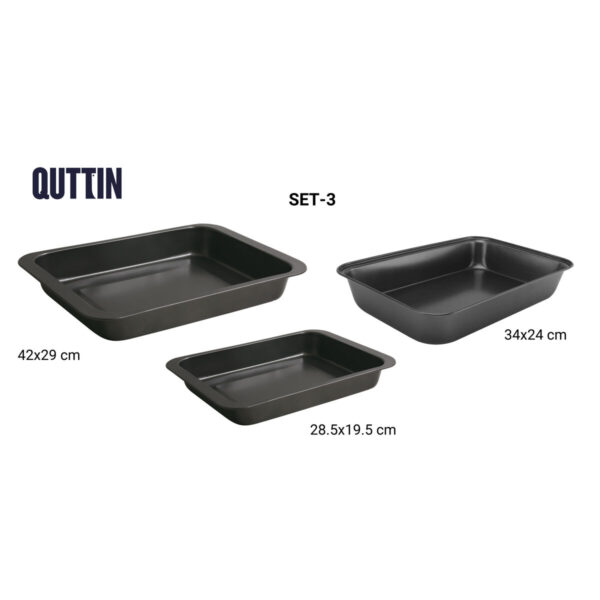 Tablettset Quttin 28,5 x 19,5 cm 34 x 24 cm 42 x 29 cm 3 Stücke (6 Stück) – Bild 3