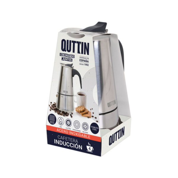 Italienische Kaffeemaschine Quttin 4 Kopper (6 Stück) – Bild 6