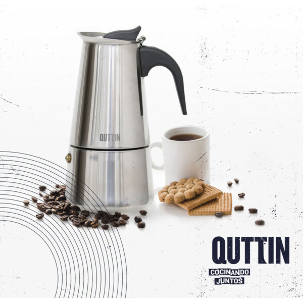 Italienische Kaffeemaschine Quttin 4 Kopper (6 Stück) – Bild 7