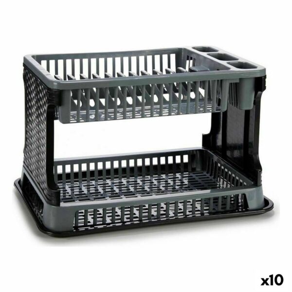 Abtropfsieb für die Spüle Kinvara TP7071 Grau 44,5 x 30,3 x 27 cm 44,5 x 8,7 x 30,3 cm (10 Stück)