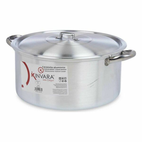 Topf mit Deckel Kinvara 100010 Silberfarben 10 L (6 Stück) – Bild 2