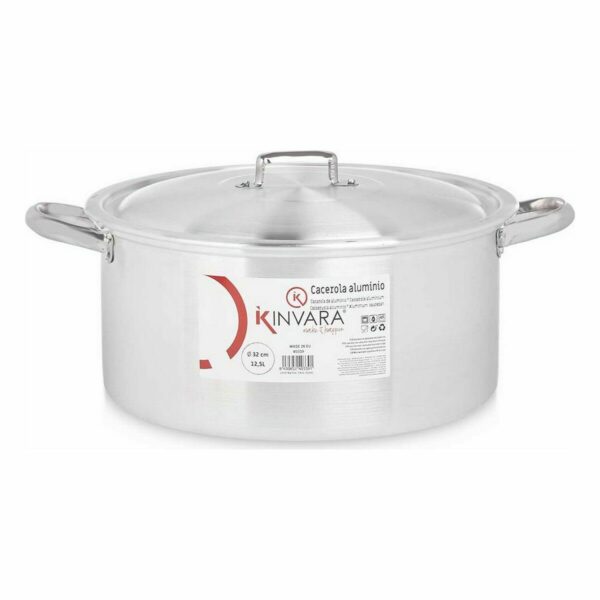 Topf mit Deckel Kinvara 100011 Silberfarben 12,5 L (3 Stück) – Bild 2