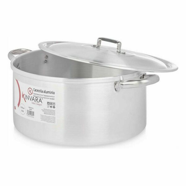 Topf mit Deckel Kinvara 100011 Silberfarben 12,5 L (3 Stück) – Bild 3