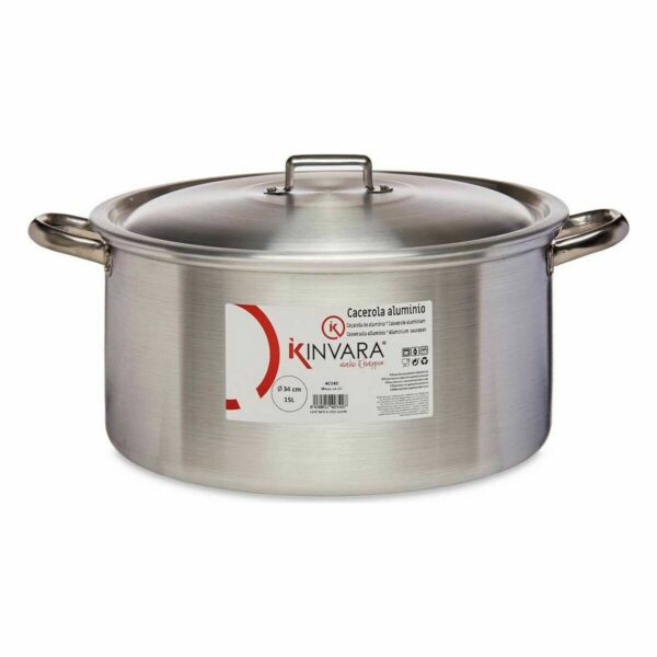 Topf mit Deckel Kinvara 100012 Silberfarben 15 L (3 Stück) – Bild 2