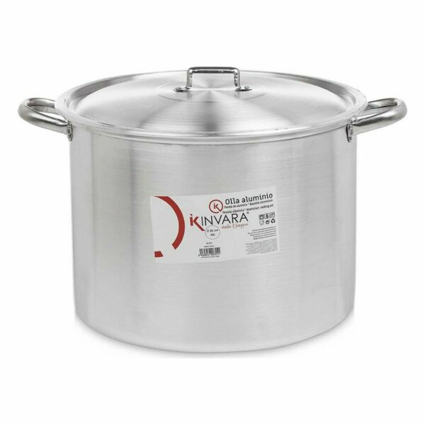 Kochtopf mit Deckel Kinvara 100041 Silberfarben Aluminium Ø 36 cm (2 Stück) – Bild 2