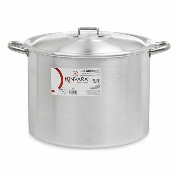 Kochtopf mit Deckel Kinvara 100042 Silberfarben Aluminium Ø 36 cm (2 Stück) – Bild 2