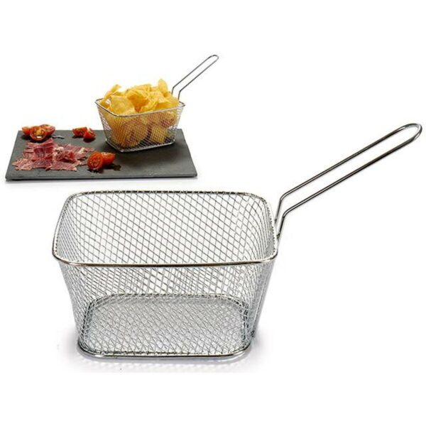 Körbchen für Finger-Food Kinvara 50687 Silberfarben Eisen 24 x 13 x 11 cm (24 Stück) – Bild 2