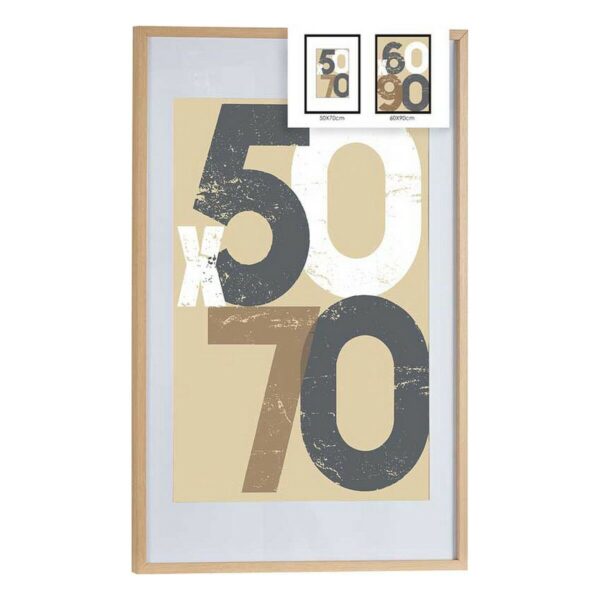 Fotorahmen 62,5 x 2,5 x 92,5 cm natürlich Kunststoff Holz MDF (6 Stück) – Bild 2