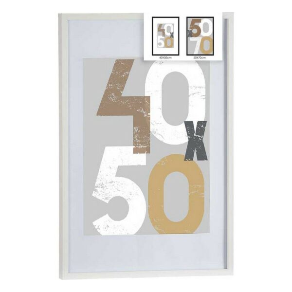 Fotorahmen 52,5 x 2,5 x 72,5 cm Weiß Kunststoff Holz MDF (6 Stück) – Bild 2