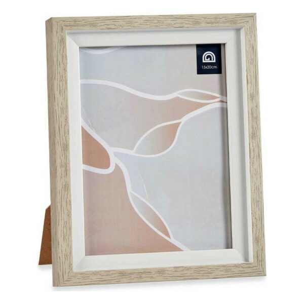 Fotorahmen 18,8 x 23,8 x 2 cm Kristall Beige Weiß Kunststoff (6 Stück) – Bild 2